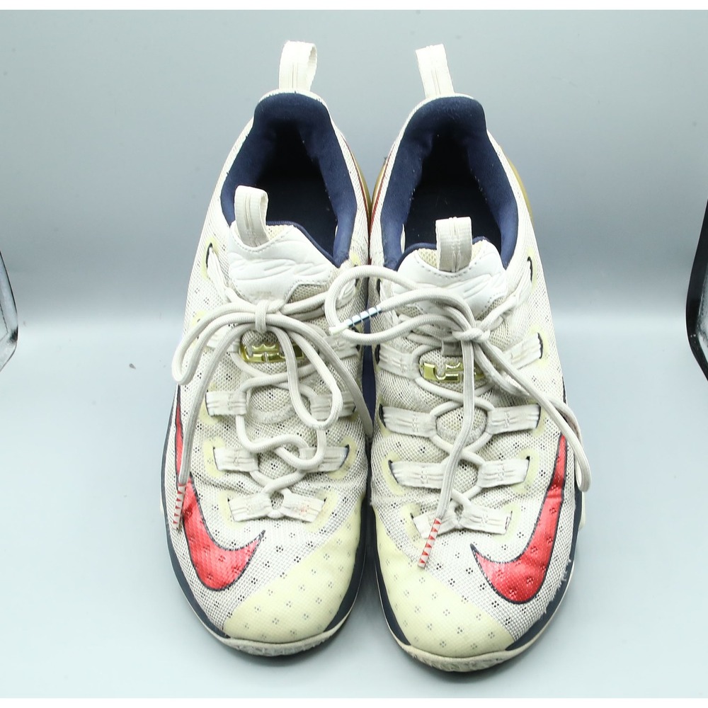 Nike LeBron 13 Low Limited USA Olympic White Gold Red 831926-164 Mens 11